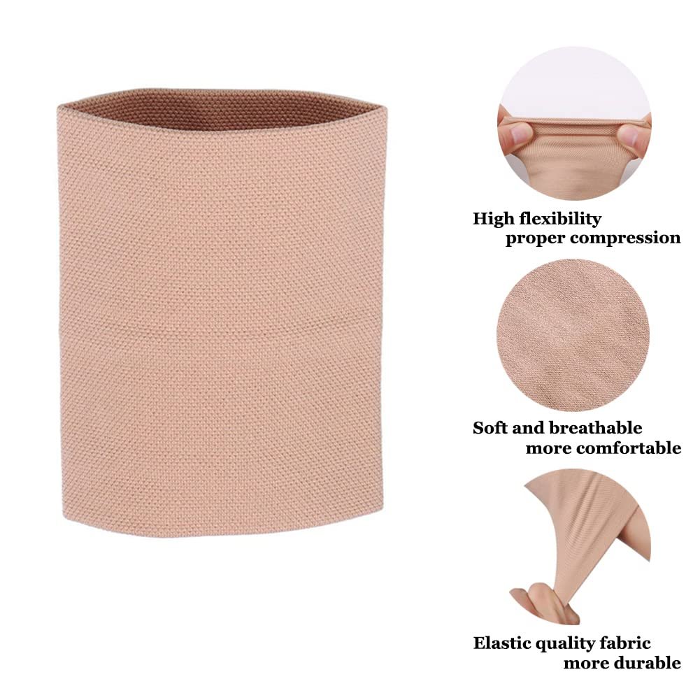 Wrist Compression Sleeve (4PCS), Soft Wrist Support Brace Wrist Bands for Tendonitis, Arthritis, Sprains Pain Relief, Elastic Carpal Tunnel Wraps Protector for Fitness, Sport, Weightlifting, Typing - Image 2