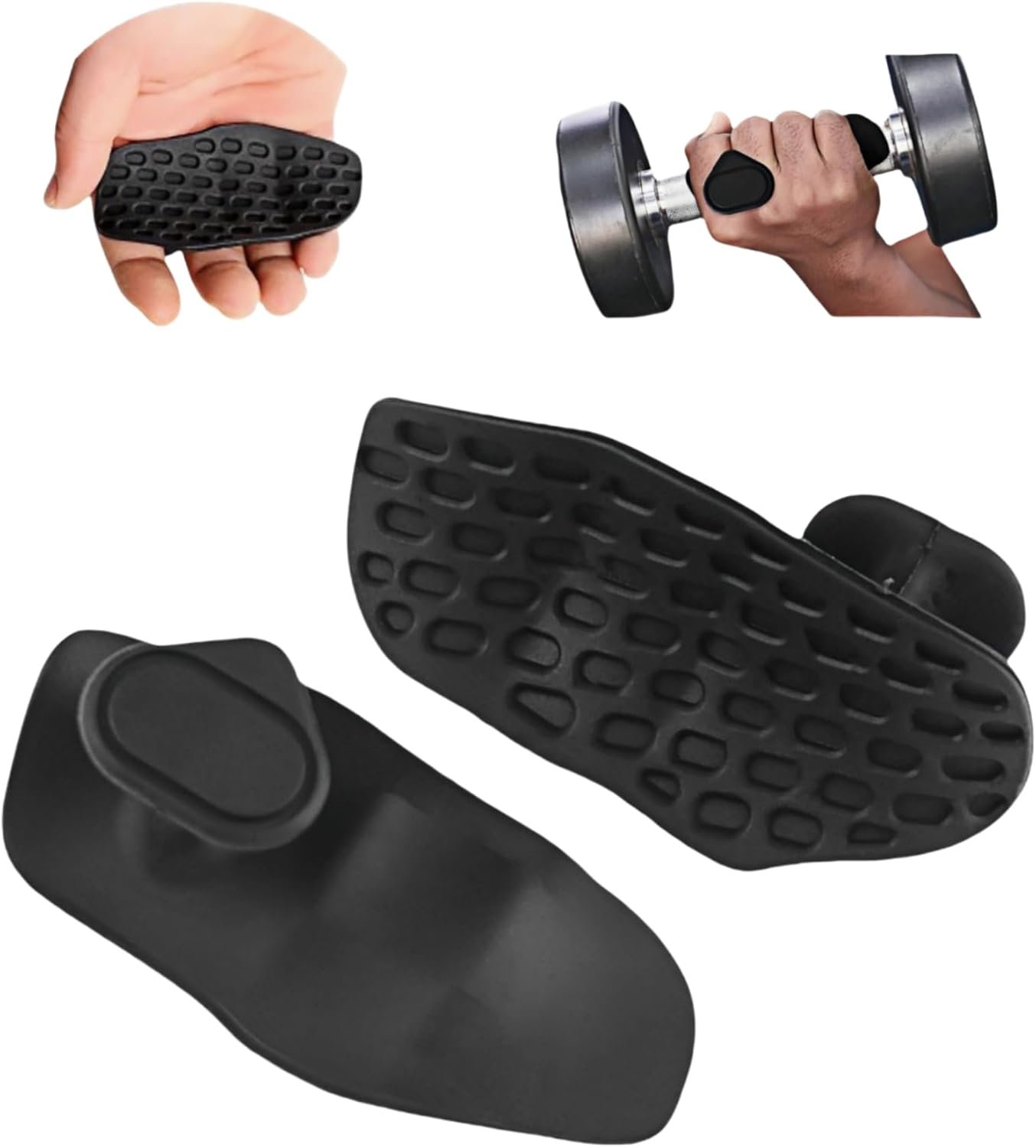 Anti-Slip Workout Grips, Ergonomic Alternative to Workout Gloves | Weight Lifting Grips, for Men and Women, Silicone Gym Grips Pads, Soft, Palm Protection,Suitable for Various Fitness Training