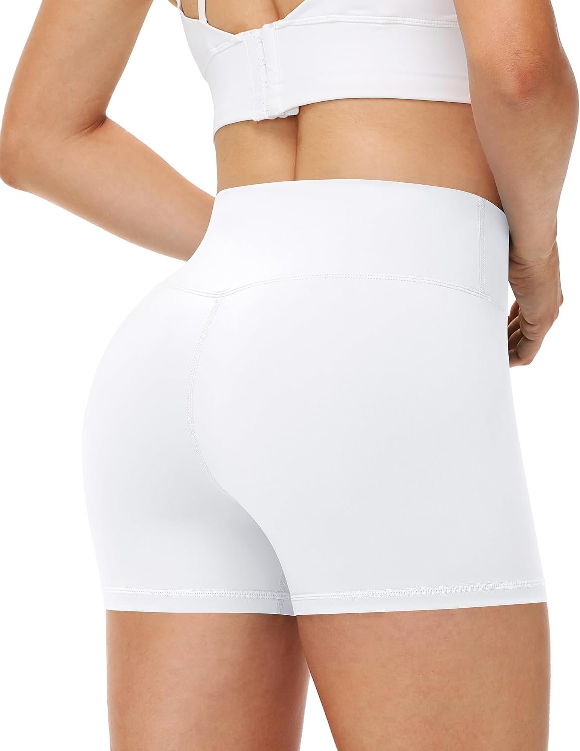 Women's Workout Biker Shorts - 3"/5"/8" High Waisted Tummy Control Spandex Booty Shorts for Volleyball Gym Yoga Dance - Image 2