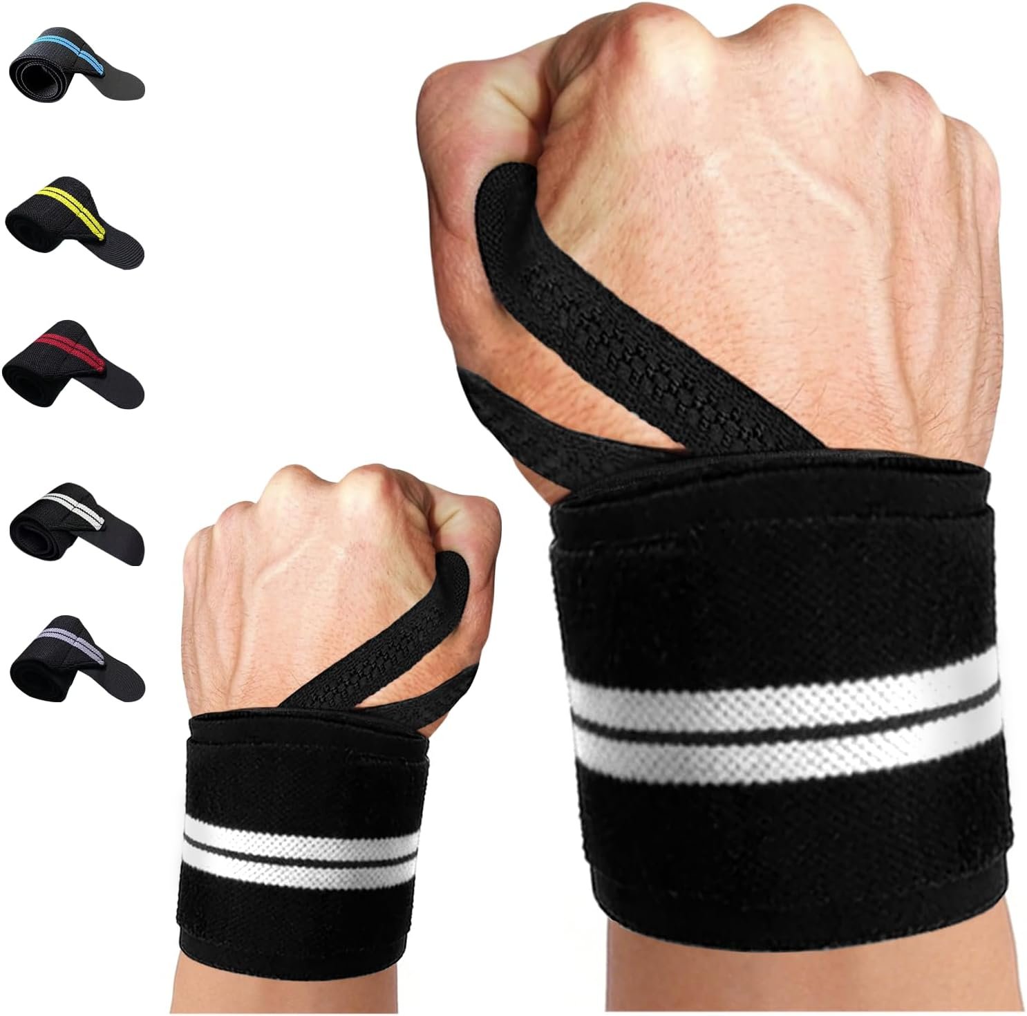 Wrist Straps For Weightlifting,20 inches Wrist Straps Lifting For Men And Women,Weight Lifting Wrist Wraps With Thumb Loop,Lifting Wrist Straps,Wrist Brace For Working Out Gym Accessories For Men